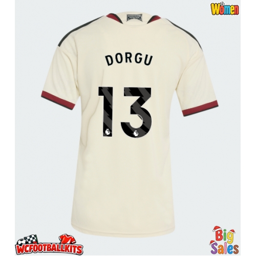Manchester United Patrick Dorgu #13 Replica Third Stadium Shirt for Women 2026-27 Short Sleeve